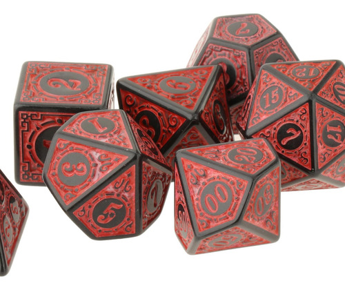 Dice Poliédrico Acrílico Antigo Rpg Role Playing;