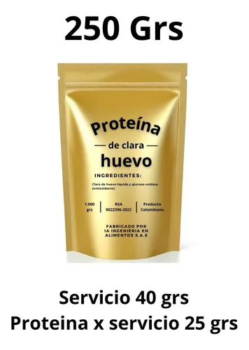 Proteina A Base De Huevo 250 G