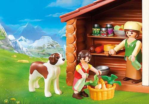 Playmobil 70253 - Heidi En La Cabaña De Los Alpes - Intek Pr