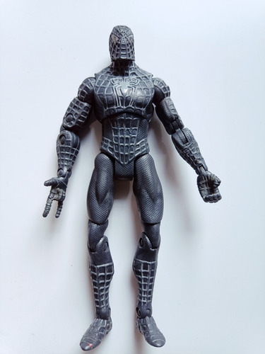 Black Suit Spider-man Catapult Attack Action Hasbro 2007 (Usado)