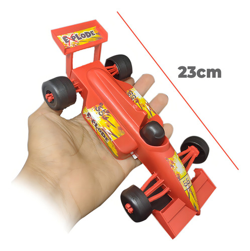Kit 4 Carrinho Corrida Fórmula 1 Plástico Brinquedo Super F1 Cor Colorido