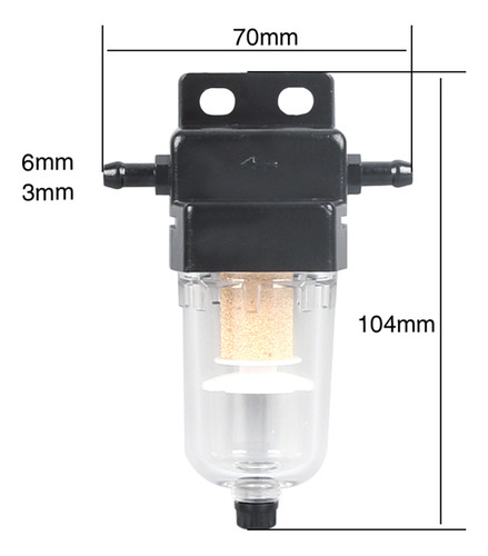 Kit De Filtro De Combustible Y Separador De Agua De 1 Pieza