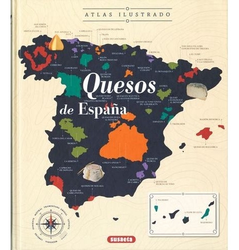 Libro Atlas Ilustrado Quesos De España