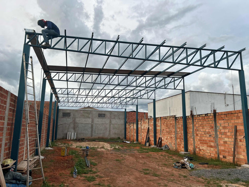 Ágio Lote Mais Galpão Com Luz E Água Todo Fechado