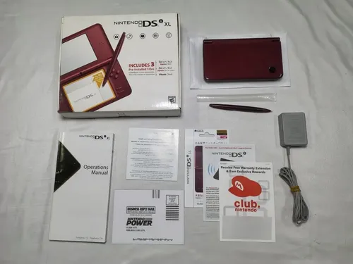 Console Nintendo Dsi Xl Vermelho Bordô Completo Cib A | MercadoLivre