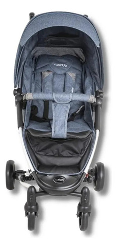 Carrinho De Bebe Helios Ii Melange Azul - Kiddo Cor Azul-aço Chassi Cinza