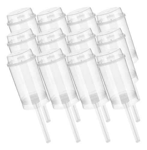 30 Tazas Redondas Transparentes Para Empujar Magdalenas, Por