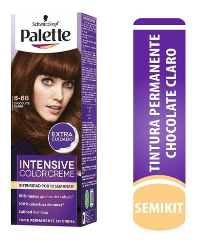 Tinta Cabelo Palette Intensiva - mL a $238 Tonalidade 6-68 chocolate claro