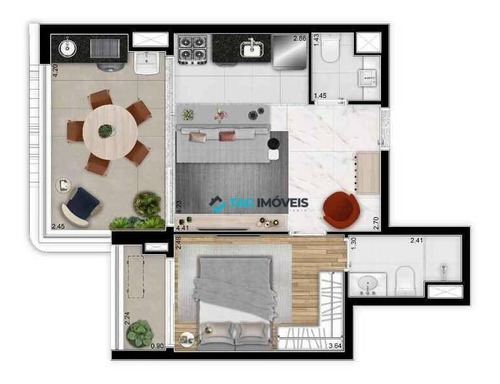 Imagem 1 de 18 de Apartamentos Para Venda Com 51,08 Metros Quadrados Em Perdizes - Sp. - Ap2680