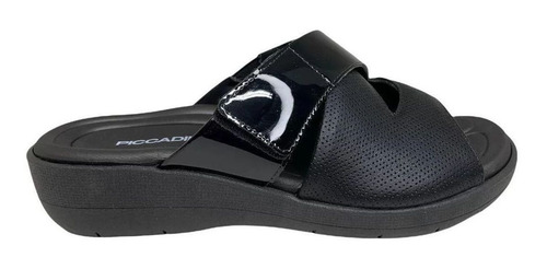 Imagem 2 de 6 de Tamanco Piccadilly Anabela Fascite Plantar 239002 Preto