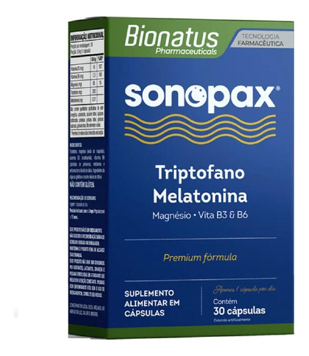 Kit Sonopax Bionatus Com 5 Caixas De 30 Cápsulas Cada