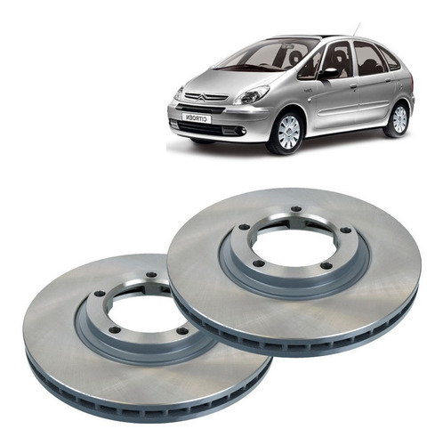 2 Discos Freno Delantero Para Citroen Xsara 1.9 2000 2005