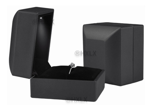 Imagen 4 de 5 de Caja Estuche Para Anillo De Compromiso Con Luz Led