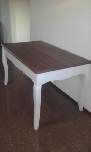 Mesa De Comedor Madera Maciza Rustica, Comb. Cedro Y Alamo!!