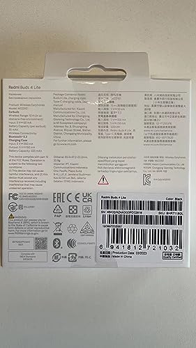 Xiaomi Redmi Buds 4 Lite: Auriculares Tws Inalámbricos 53 A