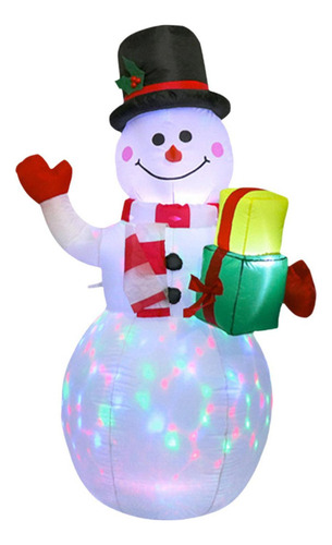 Muñeco De Nieve Inflable Navideño, Decoración Navideña,