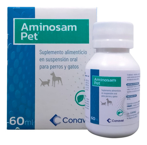 Aminosam Pet 60ml Suplemento Alimenticio Perros Y Gatos
