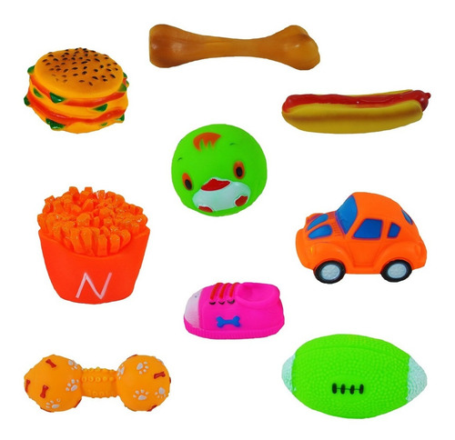 Kit 12 Brinquedo Mordedor Para Pet Cachorro Preço De Atacado
