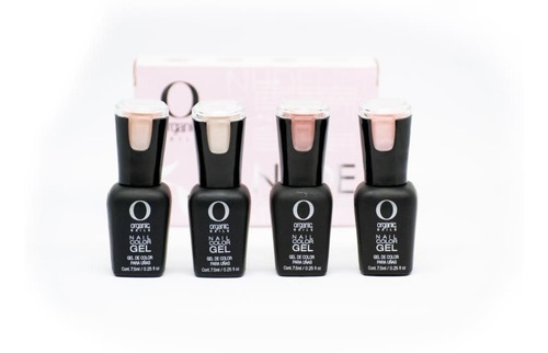 Coleccion De 4 Geles Nude De 7.5 Ml Organic Nails