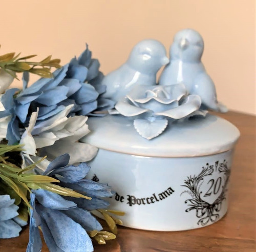 Imagem 4 de 4 de Porta Joia Passaros Bodas De Porcelana 20 Anos De Casamento