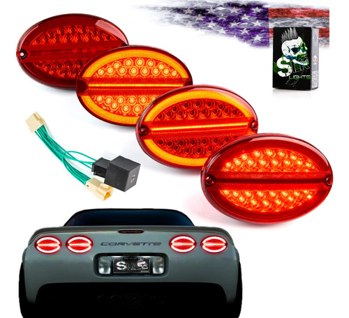 Slk Luz C5 Roja Halo Laser Led Kit Lampara Intermitente Arne