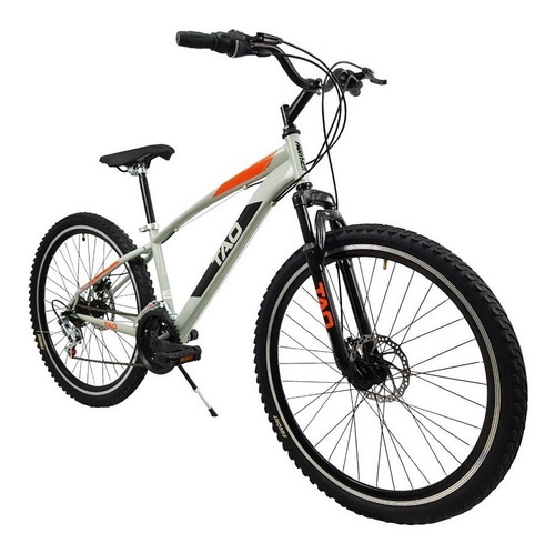 Imagen 2 de 2 de Mountain bike Black Panther Tao R29 18v frenos de disco mecánico color gris con pie de apoyo