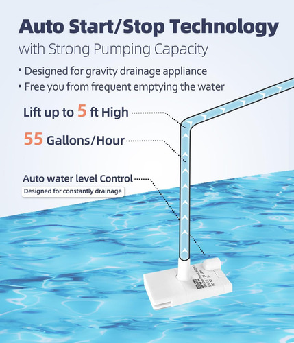 Mini Bomba Sumergible Con Sensor De Nivel De Agua, Elevación