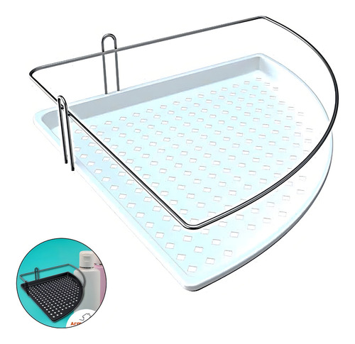 Soporte de pared para champú Stolf White Bathroom Box