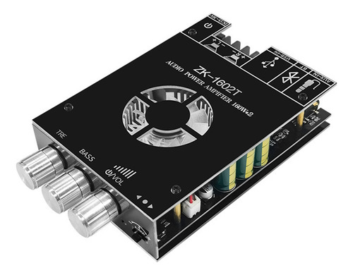 Módulo Amplificador De Potencia Digital Zk-1602t 2x160w Tda7