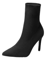 Comprar Botines Botas De Mujer Puntiagudo Picuda Tacon De Moda Botin