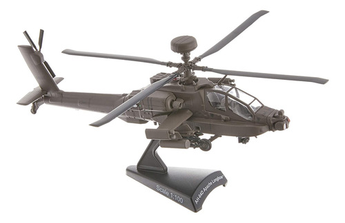 Helicóptero Darón Postage Stamp Ah-64d Apache Longbow 1:100