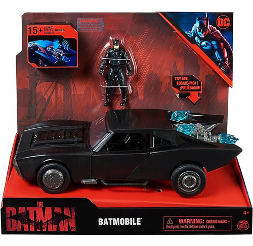 Dc Comics, Batman Batmobile Con Figura De Batman 