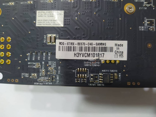 Tarjeta De Video Gpu Asus Radeon Rx 570 4gb Strix Gaming (Usado)