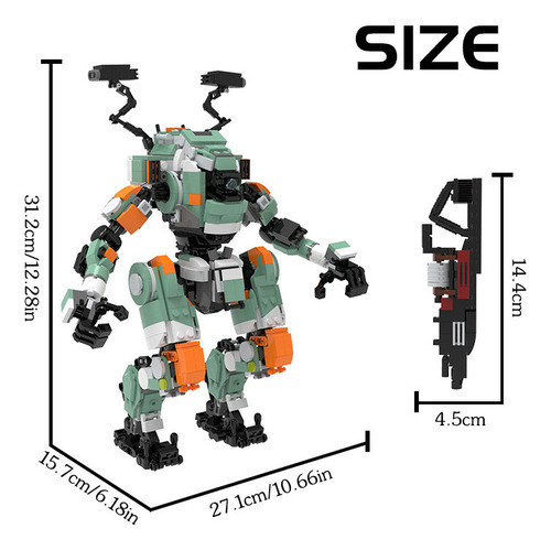 Aplicável A Blocos De Construção Do Robô Buildmoc Vanguard