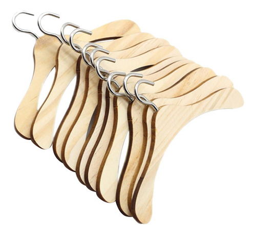3 Gancho De Metal Para Perchas De Madera De 10 Piezas 10cm