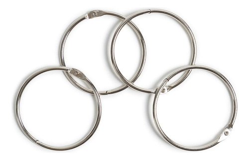 Juego De Anillos Para Libros 5 Cm 15 Unidades Plata