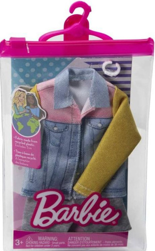 Barbie Ropa - Camisa De Jeans , Bermuda Y Reloj De Ken