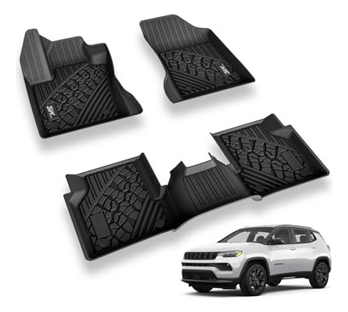 Tapetes - 3w Floor Mats Compatible For Jeep Compass ******* 