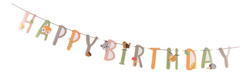 Banner Cumpleaños Alphabet Garland Para Niños