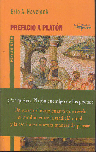 Prefacio A Platon. Eric Havelock.