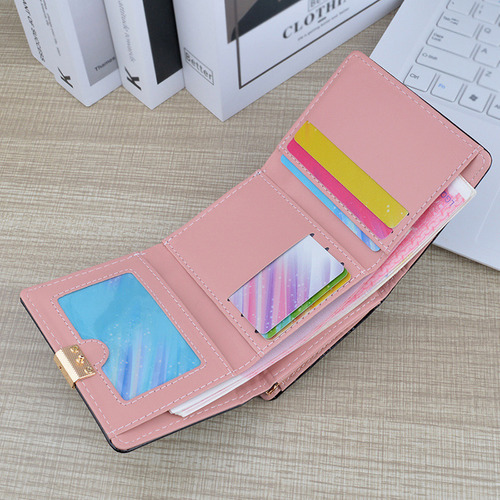 Cartera Plegable Con Estampado De Cocodrilo Schoolgirl