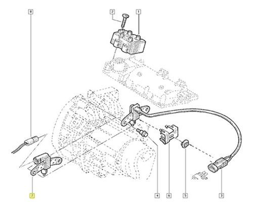 Sensor Rotação Renault Sandero Clio 1.0 16v D4d 1.6 08v K7m