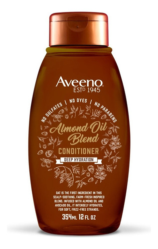 Aveeno Acondicionador Hidrata Profunda Aceite De Alm. 354 Ml