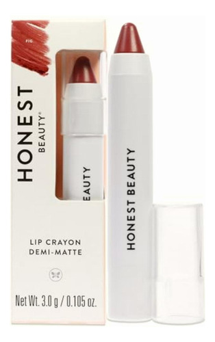Honest Beauty Demi Matte Lip Crayon, Fig, 0.105 Ounce Color Fig