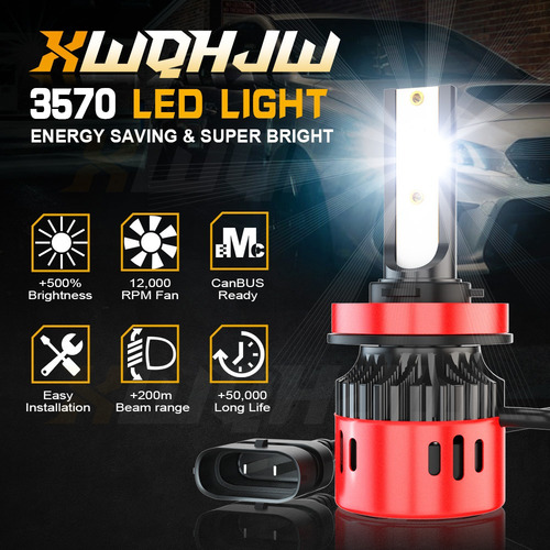 6 Faros Led Para Chevy Impala 2006-2013, 40000lm, 200w