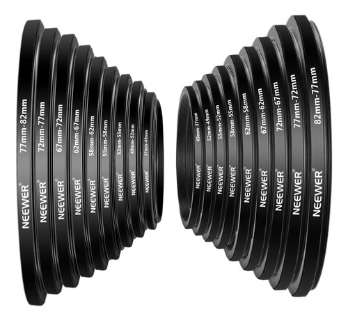 Kit De Anillos Adaptadores Para Filtros Y Lentes De Cámara N