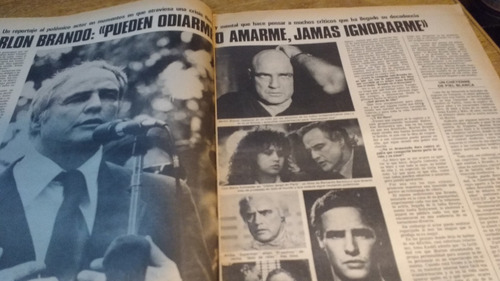 Revista Clarin N° 12557 Año 1981 Marlon Brando Polemico