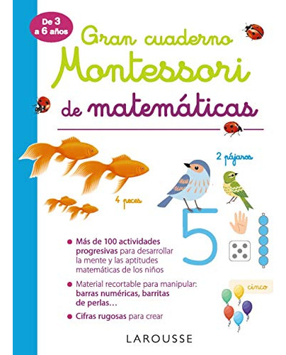 Gran Cuaderno Montessori De Matematicas -larousse - Infantil