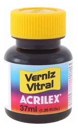 Verniz Vitral Acrilex 37 Ml Cor Vemelho Carmim 509