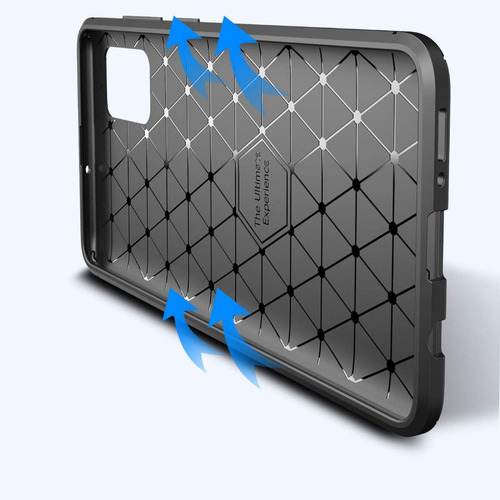 Funda Rugged Carbon Flexible Para Moto E7 Power / E7i Power